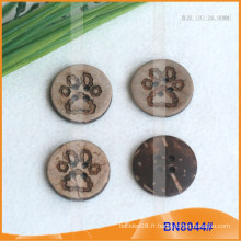 Boutons de noix de coco naturels pour vêtement BN8044